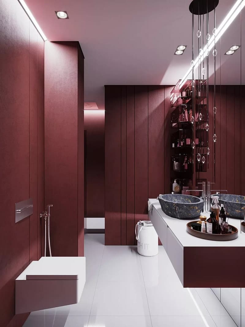 如何选择洗手间的颜色?分享几款时尚的卫生间装修效果图！