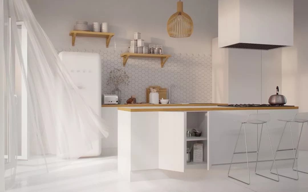 非常受欢迎的厨房装修效果图，橱柜设计太惊艳了！