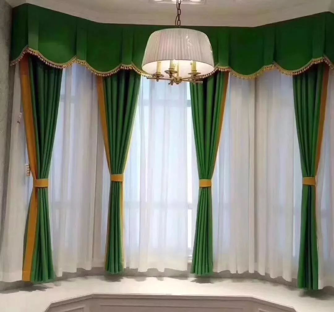 9张多色拼接款窗帘设计效果图，优雅、纯净！