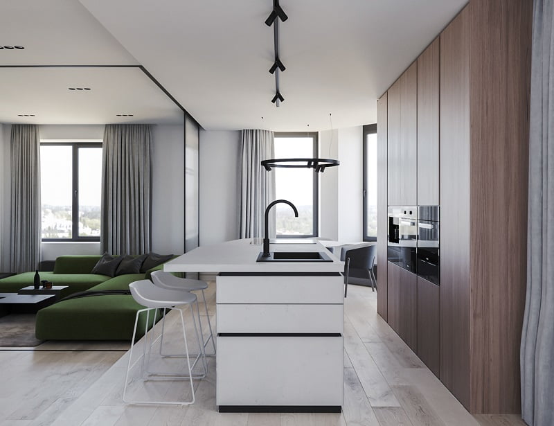 现代简约二居室小复式，室内设计纯美实用！