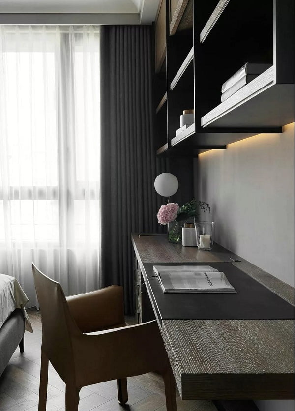 115㎡单身公寓一居室，现代简约风格装修效果图！