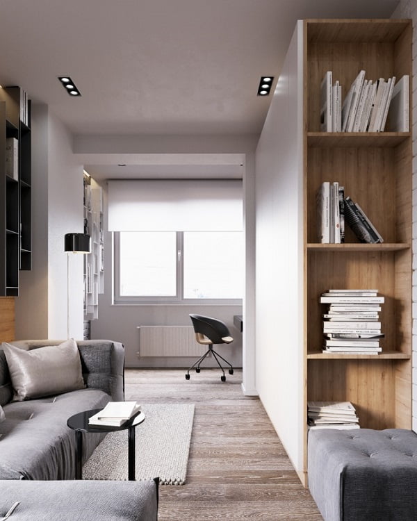 现代风格公寓装修效果图，灰色调铺陈出的质感与格调！