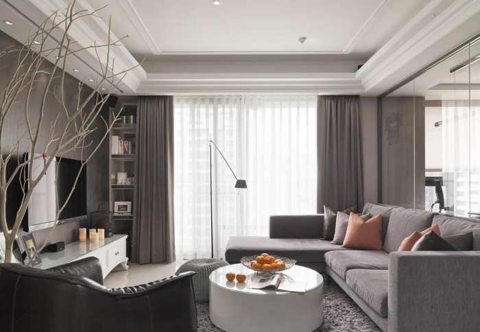 新古典两居室装修设计，沉稳大气的色调搭配！