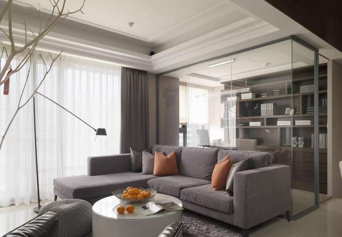 新古典两居室装修设计，沉稳大气的色调搭配！