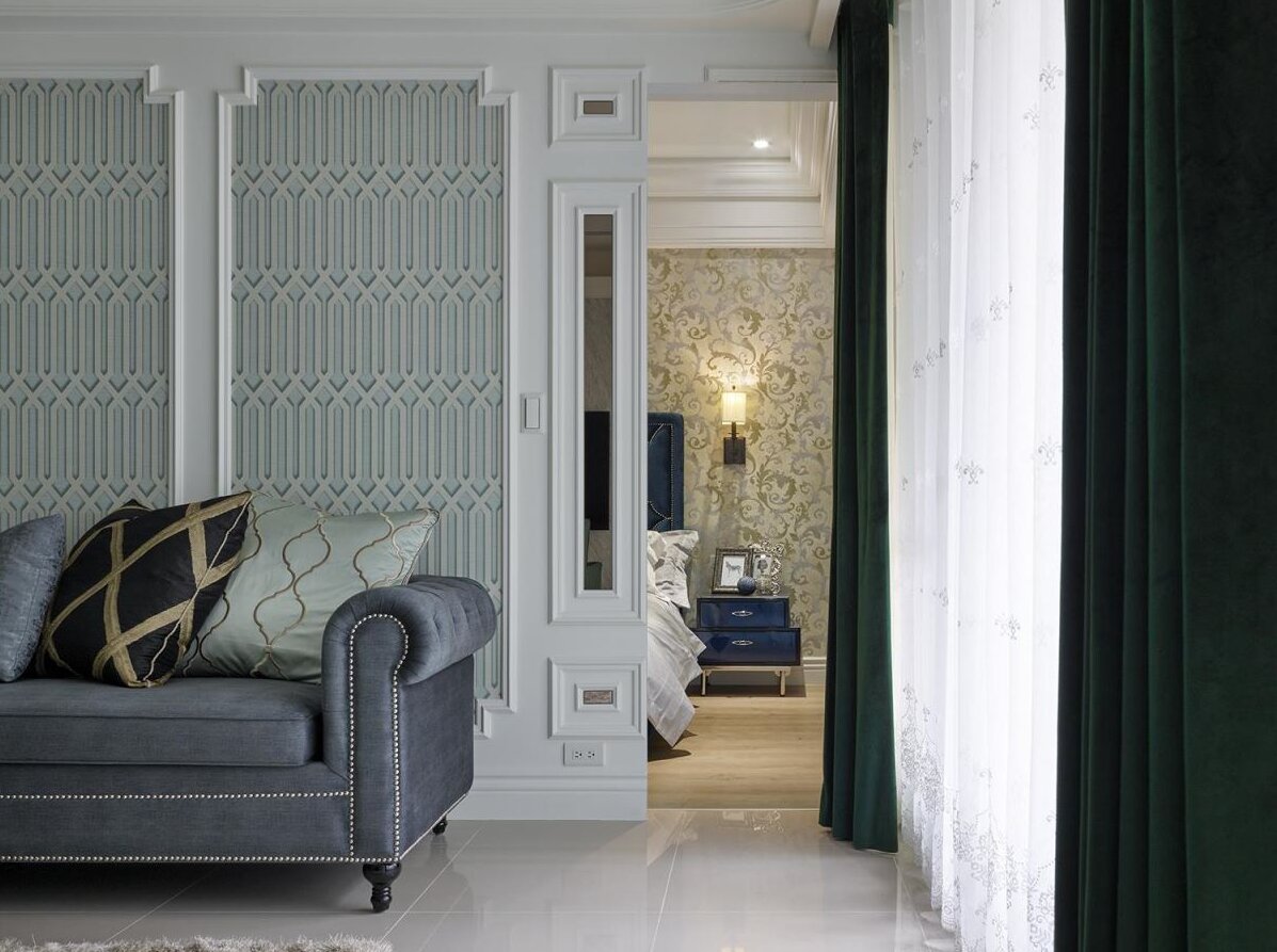 60平米两室一厅新古典风格装修效果图，彰显品质生活态度！