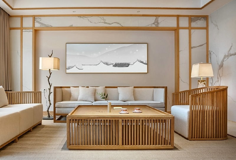 98㎡日式风三居室装修效果图，逐光而居、向阳而生!