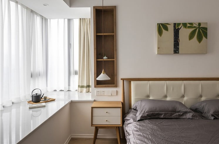 85㎡日式简洁风格设计，二居室装修效果图!