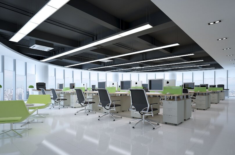 深圳广告公司880平办公室装修设计效果图