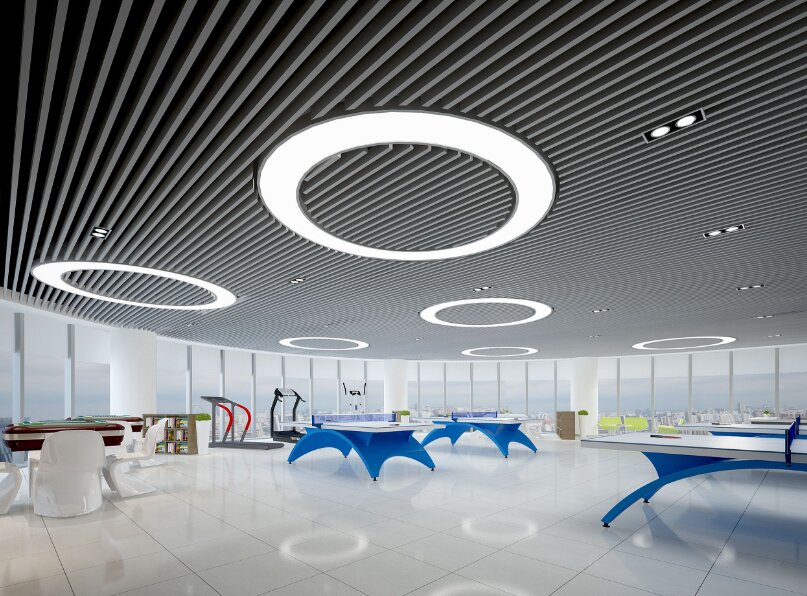 深圳广告公司880平办公室装修设计效果图
