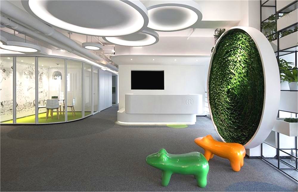 310m²现代简约办公室装修设计效果图