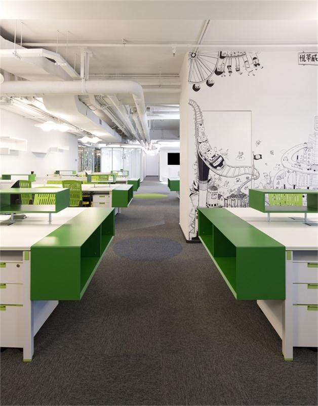 310m²现代简约办公室装修设计效果图