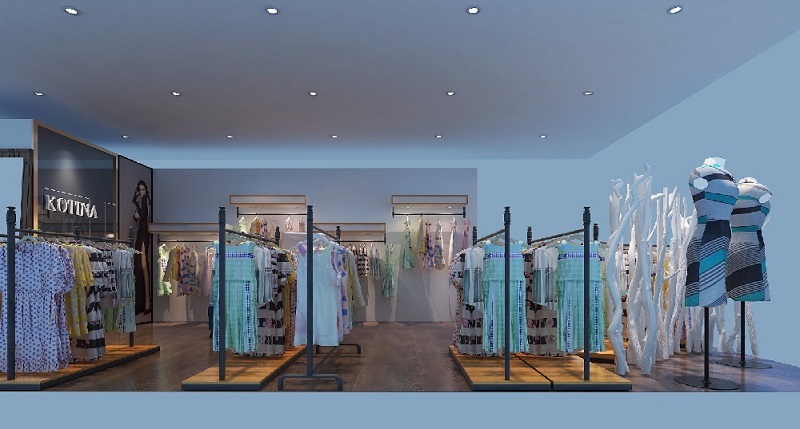 150平米精品女装店铺装修设计效果图
