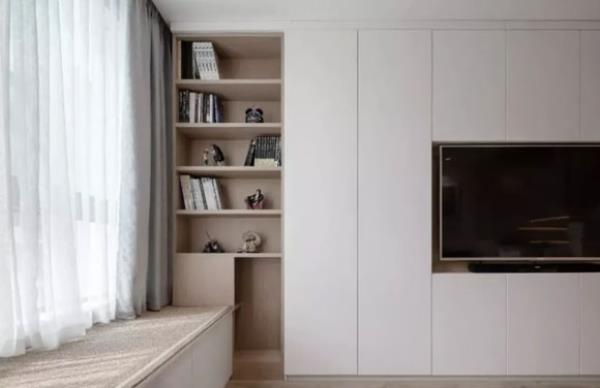 南京装潢公司：36㎡复式公寓装修设计，洗衣机藏电视柜！