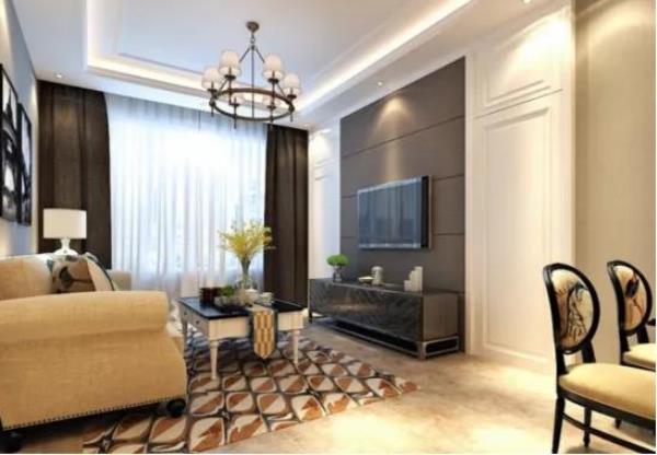 郑州装修设计公司：50㎡美式住宅，安静优雅的轻奢之家！