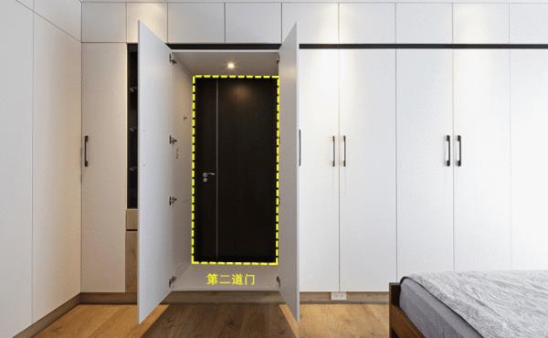 青岛装修设计：卧室做L型收纳柜，隐形设计很实用！