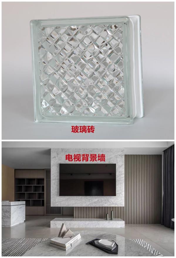 上海装修设计公司：借助电视墙+玻璃砖，做个衣物收纳间！